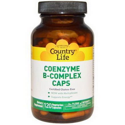 Country Life, Coenzyme B-Complex Caps, 120 Veggie Caps