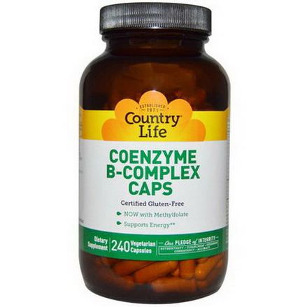 Country Life, Coenzyme B-Complex Caps, 240 Veggie Caps