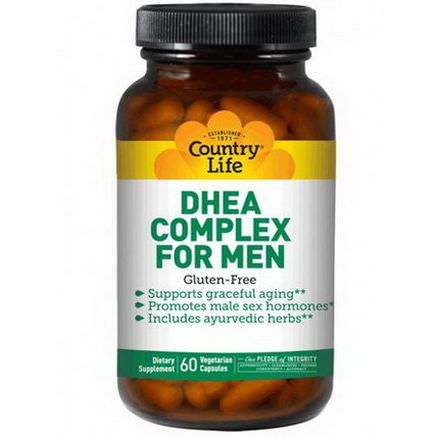Country Life, DHEA Complex for Men, 60 Vegan Caps