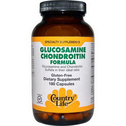 Country Life, Glucosamine Chondroitin Formula, 180 Capsules