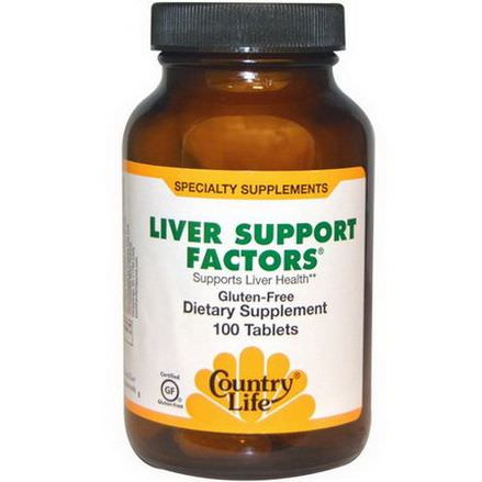 Country Life, Liver Support Factors, 100 Tablets