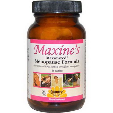 Country Life, Maxine's Maximized Menopause Formula, 60 Tablets