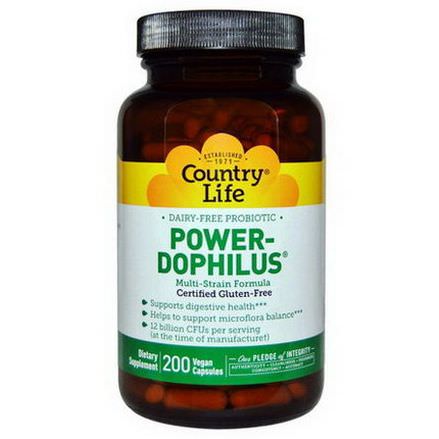Country Life, Power-Dophilus, 200 Vegan Caps