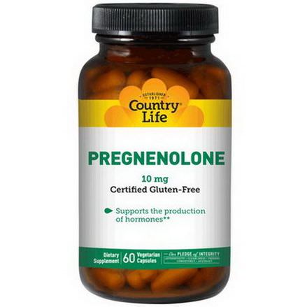 Country Life, Pregnenolone, 10mg, 60 Veggie Caps