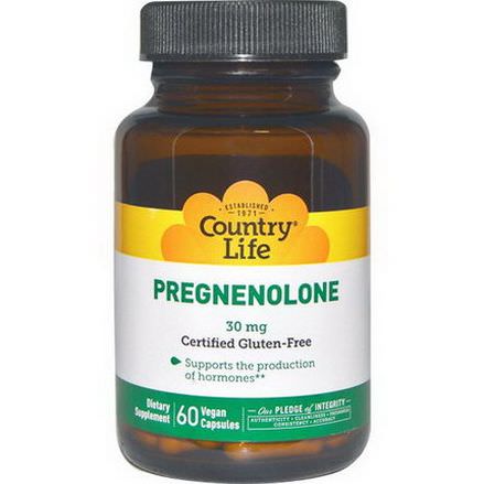 Country Life, Pregnenolone, 30mg, 60 Veggie Caps