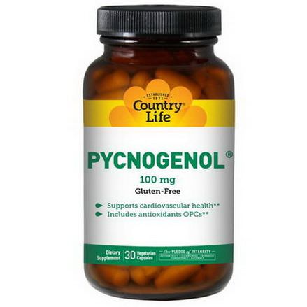 Country Life, Pycnogenol, 100mg, 30 Veggie Caps