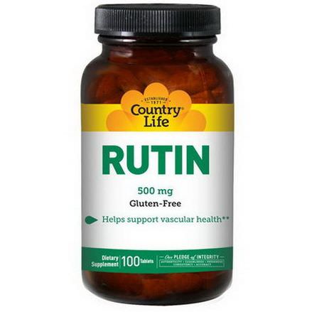 Country Life, Rutin, 500mg, 100 Tablets