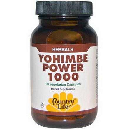 Country Life, Yohimbe Power 1000, 90 Veggie Caps