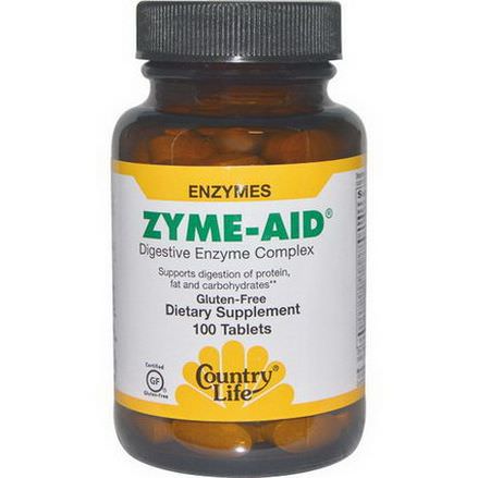Country Life, Zyme-Aid, Digestive Enzyme Complex, 100 Tablets