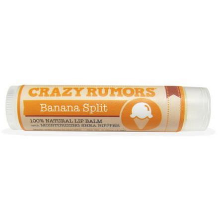 Crazy Rumors, 100% Natural Lip Balm, Banana Split 4.4ml