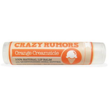 Crazy Rumors, 100% Natural Lip Balm, Orange Creamsicle 4.4ml