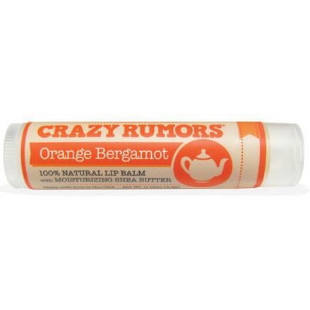 Crazy Rumors, 100% Natural Lip Balm, Orange Bergamot 4.4ml