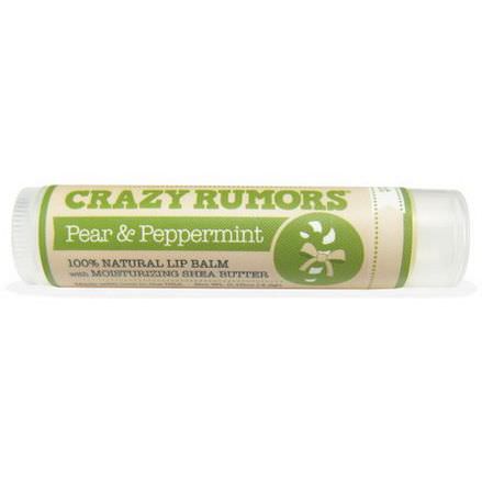 Crazy Rumors, 100% Natural Lip Balm, Pear&Peppermint 4.4ml