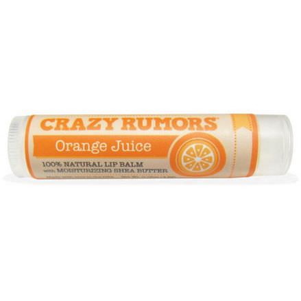 Crazy Rumors, 100% Natural Lip Balm, Orange Juice 4.4ml
