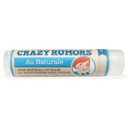 Crazy Rumors, 100% Natural Lip Balm, Au Naturale 4.4ml