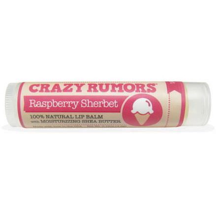 Crazy Rumors, 100% Natural Lip Balm, Raspberry Sherbet 4.4ml