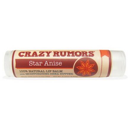 Crazy Rumors, 100% Natural Lip Balm, Star Anise 4.4ml