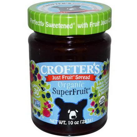 Crofter's Organic, Organic, Just Fruit Spread, Superfruit 283g