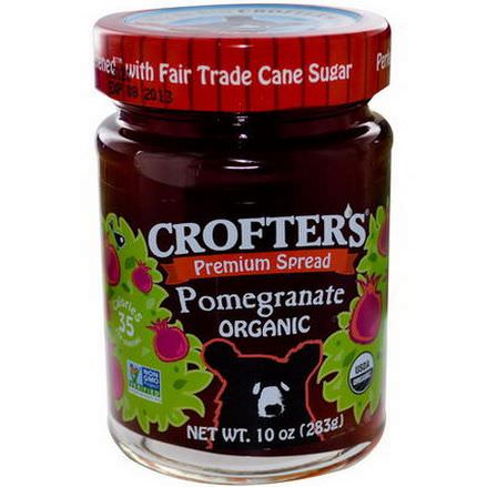 Crofter's Organic, Organic, Premium Spread, Pomegranate 283g