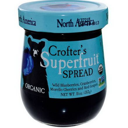Crofter's Organic, Organic, Superfruit Spread, North America 312g