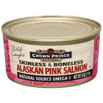 Crown Prince Natural, Alaskan Pink Salmon, Skinless&Boneless 170g