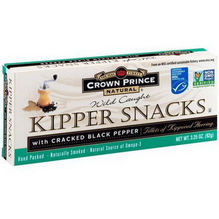 Crown Prince Natural, Kipper Snacks, with Cracked Black Pepper 92g
