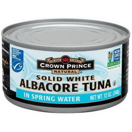 Crown Prince Natural, Solid White Albacore Tuna, In Spring Water 340g