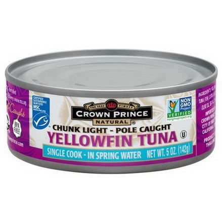 Crown Prince Natural, Yellowfin Tuna in Spring Water 142g