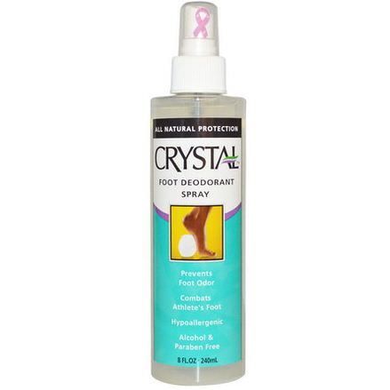 Crystal Body Deodorant, Crystal Foot Deodorant Spray 240ml