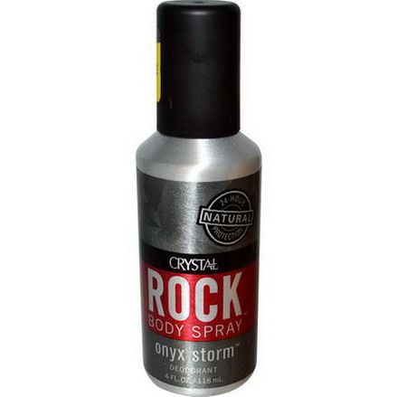 Crystal Body Deodorant, Rock Body Spray Deodorant, Onyx Storm 118ml