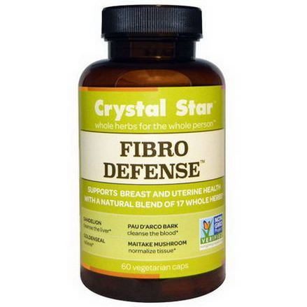 Crystal Star, Fibro Defense, 60 Veggie Caps