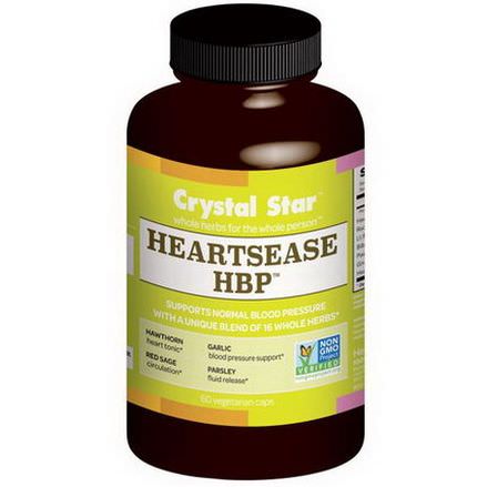 Crystal Star, Heartsease HBP, 60 Veggie Caps