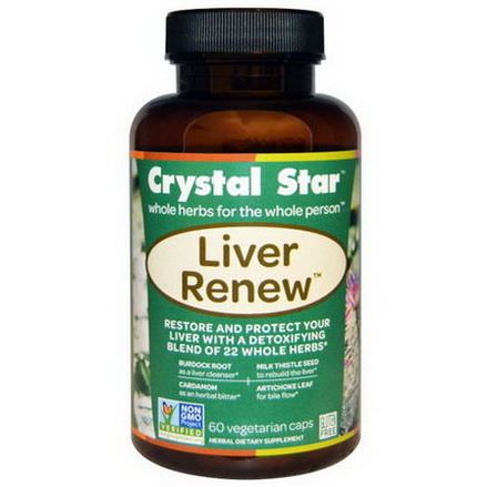 Crystal Star, Liver Renew, 60 Veggie Caps