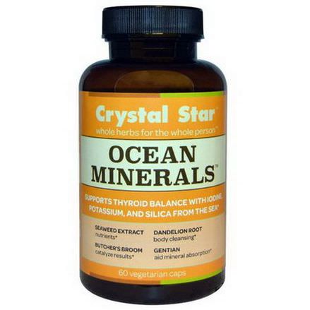 Crystal Star, Ocean Minerals, 60 Veggie Caps