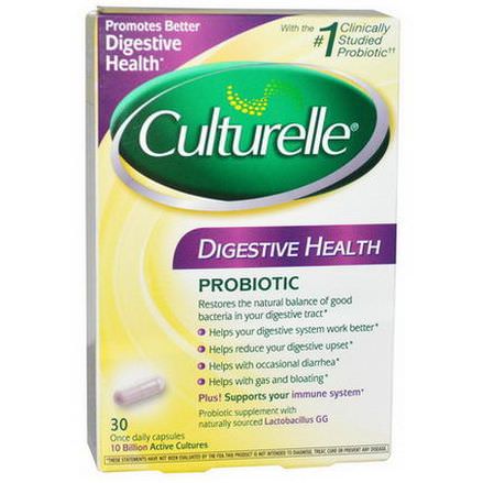 Culturelle, Digestive Health Probiotic, 30 Once Daily Capsules