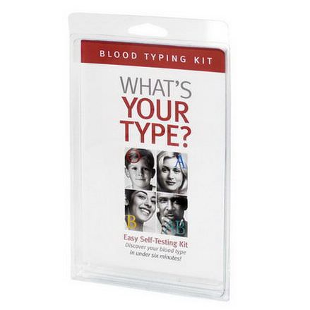D'adamo, Blood Typing Kit, 1 Easy Self-Testing Kit