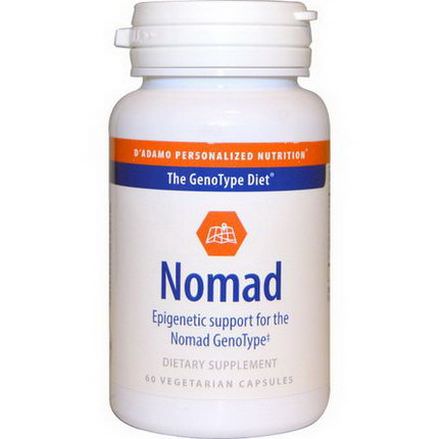 D'adamo, Nomad, Epigenetic Support for the Nomad GenoType, 60 Veggie Caps