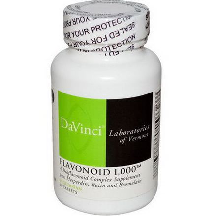 DaVinci Laboratories of Vermont, Flavonoid 1,000, 60 Tablets