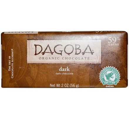 Dagoba Organic Chocolate, Dark Chocolate 56g