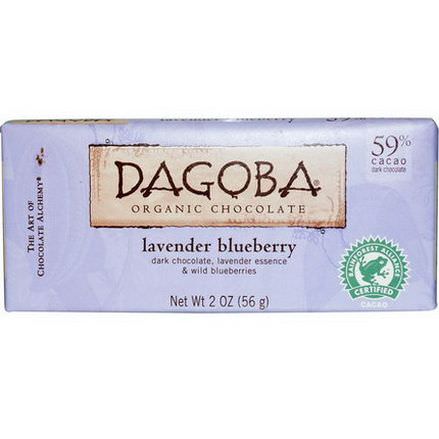 Dagoba Organic Chocolate, Lavender Blueberry 56g