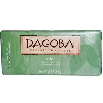 Dagoba Organic Chocolate, Mint 56g
