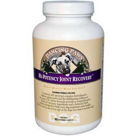 Dancing Paws, Hi-Potency Joint Recovery For Dogs, 90 Chewable Wafers