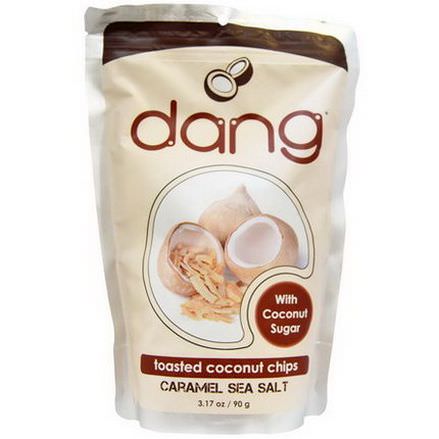 Dang Foods LLC, Toasted Coconut Chips, Caramel Sea Salt 90g
