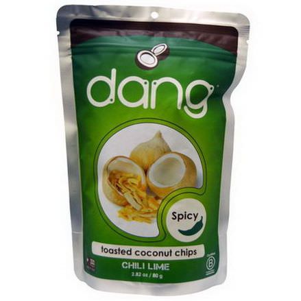 Dang Foods LLC, Toasted Coconut Chips, Chili Lime 80g