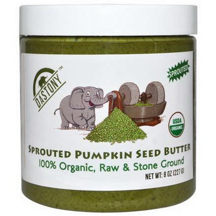 Dastony, Sprouted Pumpkin Seed Butter, 100% Organic 227g