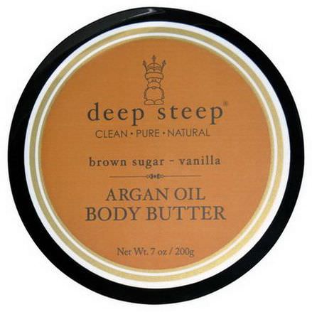 Deep Steep, Argan Oil Body Butter, Brown Sugar Vanilla 200g
