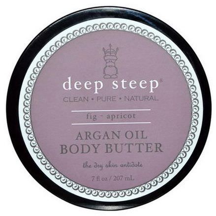 Deep Steep, Argan Oil Body Butter, Fig - Apricot 207ml
