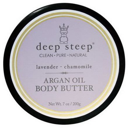 Deep Steep, Argan Oil Body Butter, Lavender Chamomile 200g