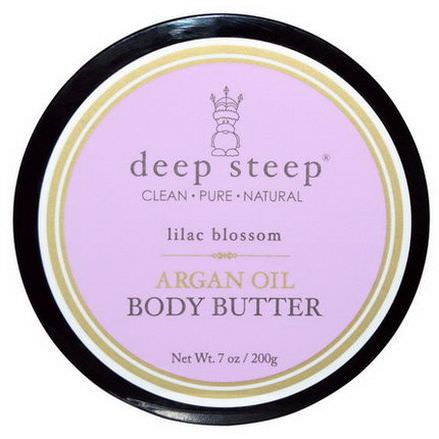Deep Steep, Argan Oil Body Butter, Lilac Blossom 200g