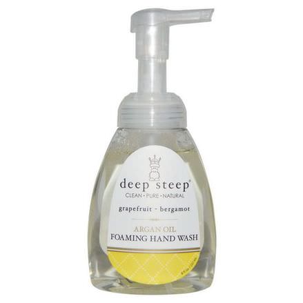 Deep Steep, Argan Oil Foaming Hand Wash, Grapefruit - Bergamot 237ml